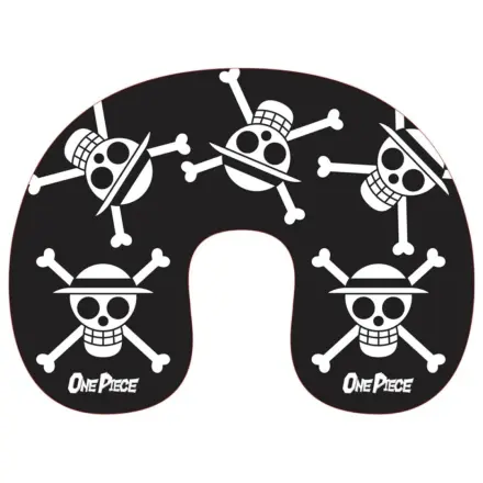 One Piece Čierna lebka cestovný vankúš, vankúš na krk produktová fotografia