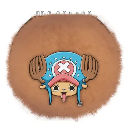 One Piece Chopper okrúhly chlpatý zápisník produktová fotografia