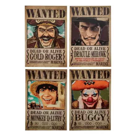 One Piece Magnetka na chladničku 4-pack Wanted termékfotója