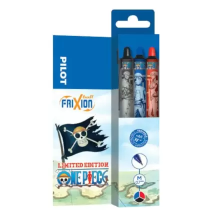 One Piece 3-Pack guľôčkové perá FriXion Ball+ Limited Edition LE 0,7 mm produktová fotografia