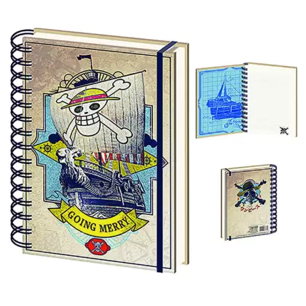 One Piece Going Merry A5 zápisník produktová fotografia