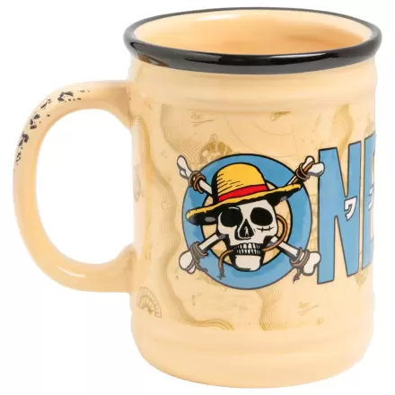 Hrnček v tvare One Piece Jolly Roger produktová fotografia