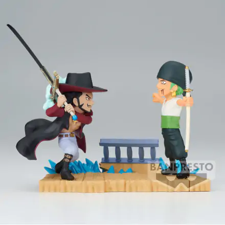 One Piece Log Stories Roronoa Zoro VS Dracule Mihawk figúrka 7 cm termékfotója