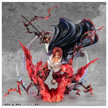 One Piece P.O.P SA-MAXIMUM PVC socha Leader of Red Hair Pirates Red-Haired Shanks Kamusari 25 cm produktová fotografia