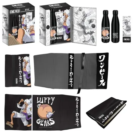One Piece Steel fľaša, nálepka, súprava darčekov na obal knihy Luffy Gears produktová fotografia