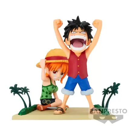 One Piece WCF Log Stories Luffy & Nami figúrka 7 cm produktová fotografia