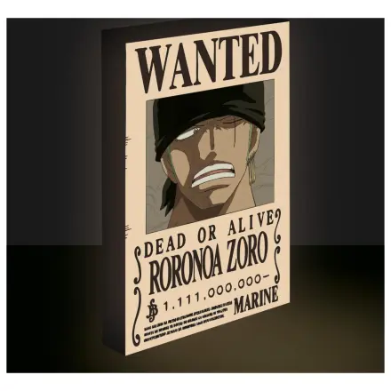 One Piece Zoro Wanted Light Canvas 40x30 cm produktová fotografia