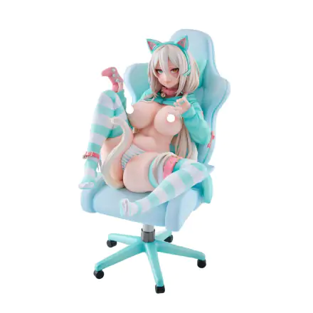 Originálna postava PVC 1/6 Nekomata Gamer Shiro 25 cm termékfotója