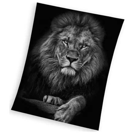Lion Black fleecová deka 150x200cm produktová fotografia