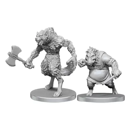 Pathfinder Deep Cuts Unpainted Miniatures Vlkodlak & Kanecodlak produktová fotografia