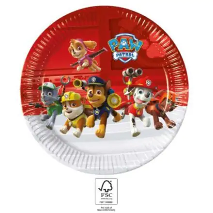 Paw Patrol Ready For Action papierové taniere 8 ks 23 cm FSC produktová fotografia