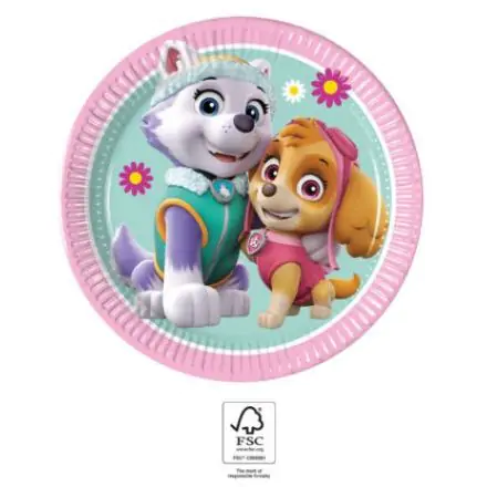 Paw Patrol Skye a Everest papierové taniere 8 ks 19.5 cm FSC produktová fotografia