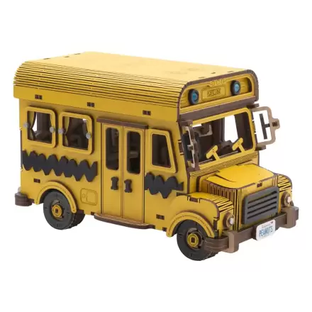 Peanuts Puremind Construction School Bus drevená stavebnica produktová fotografia