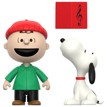 Peanuts ReAction akčné figúrky 2-Pack Brown a Snoopy (Caroling) 10 cm produktová fotografia