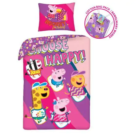 Peppa Pig obliečka na paplón 140x200cm, 70x90cm produktová fotografia