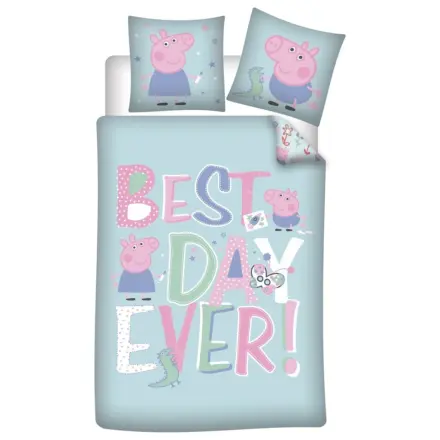 Peppa Pig Best Day mikrovláknová obliečka na prikrývku produktová fotografia