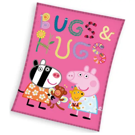 Peppa Pig Bugs&Hugs flísová deka produktová fotografia