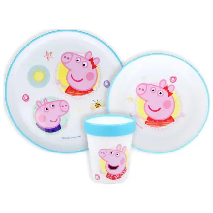 Peppa Pig Core protišmykový jedálenský set, mikro plastový set produktová fotografia