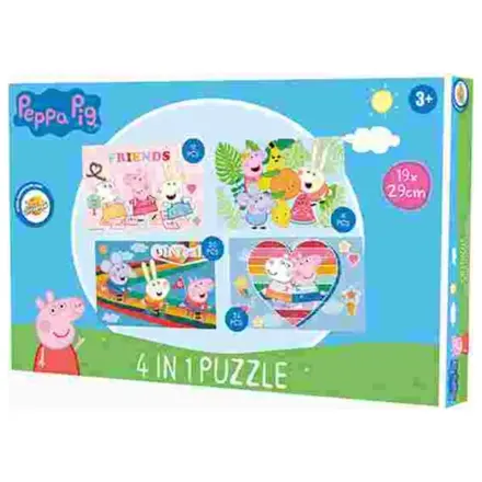 Peppa Pig Friends 4-in-1 Puzzle produktová fotografia