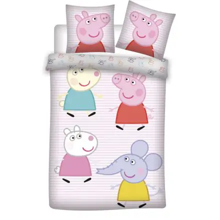 Peppa Pig Detská obliečka na paplón 100x135cm, 40x60 cm produktová fotografia
