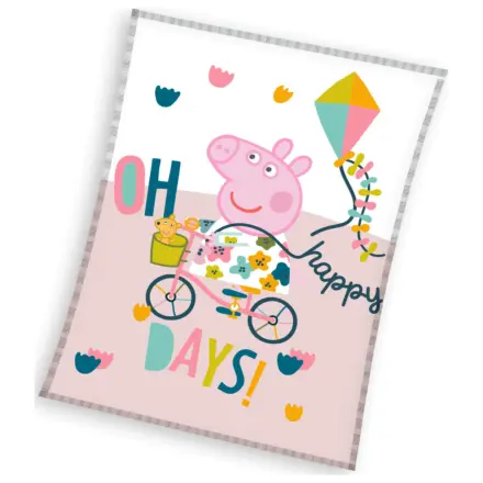 Peppa Pig Happy Days Flísová Deka produktová fotografia