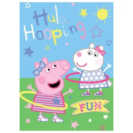 Peppa Pig Hula Hooping flísová deka produktová fotografia