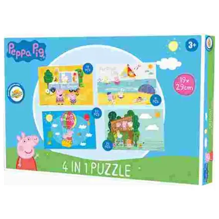Peppa Pig Letné puzzle 4 v 1 produktová fotografia