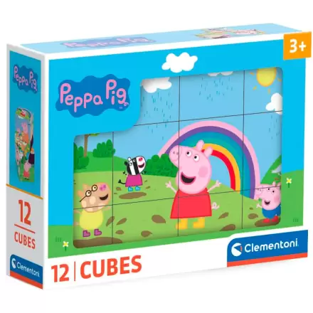 Peppa Pig kocka puzzle 12ks termékfotója