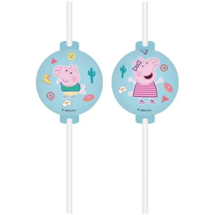 Peppa Pig Messy Play, Peppa Pig papierové slamky, 4-dielna súprava FSC produktová fotografia