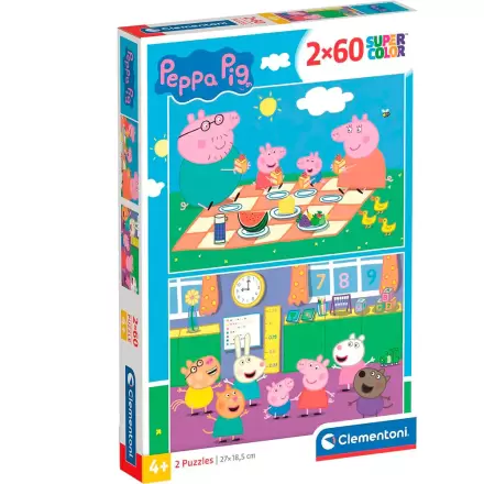 Peppa Pig puzzle 2x60 dielikov termékfotója