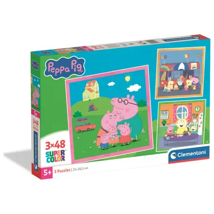 Peppa Pig puzzle 3x48 kusov produktová fotografia