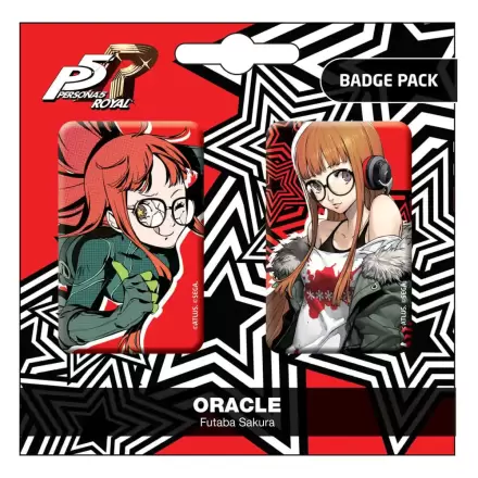 Persona 5 Royal Pin Badges 2-pack Oracle/Futaba Sakura termékfotója