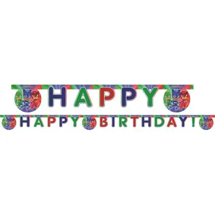 PJ Masks, PJ Masks Happy Birthday banner 200 cm produktová fotografia