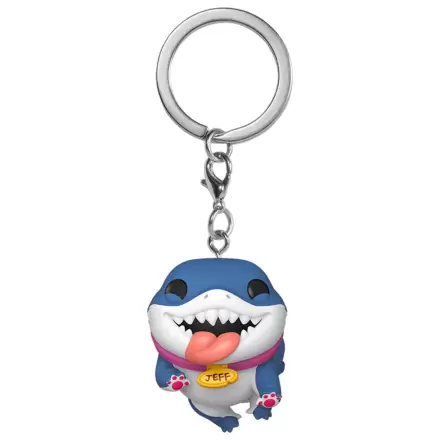 Kľúčenka Funko POP Marvel Rivals Jeff the Land Shark do vrecka produktová fotografia