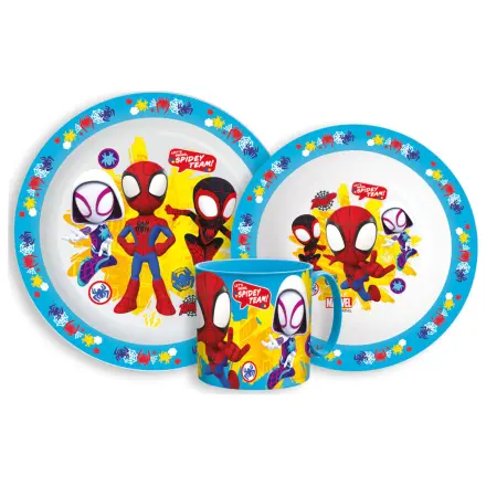 Spider-Man Spidey Team súprava riadu, mikro plastová súprava s hrnčekom produktová fotografia