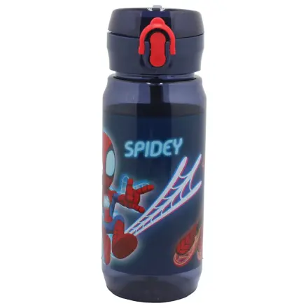 Spider-Man Spidey Web plastová fľaša na vodu s vešiakom 600 ml produktová fotografia