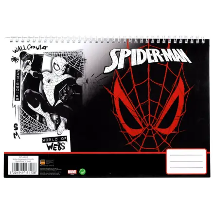 Spider-Man World of Webs A/4 špirálový skicár, 30 listov produktová fotografia