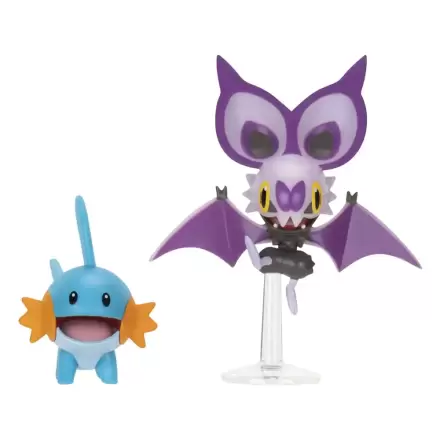 Pokémon figúrka 2-Pack Mudkip & Noibat so stojanom 8 cm produktová fotografia