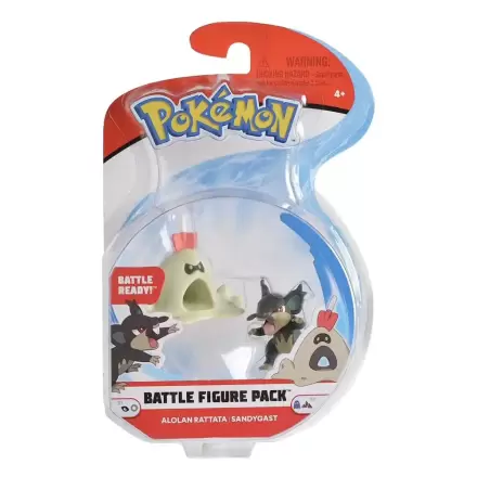 Pokémon Battle Figure Set 2-balenie figúrok Alolan Rattata, Sandygast produktová fotografia