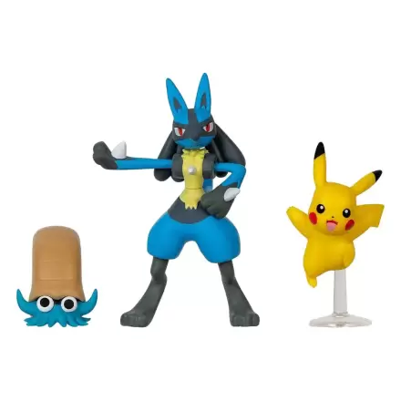 Pokémon Battle Figure Set Figúrka 3-Pack Pikachu, Omanyte, Lucario produktová fotografia