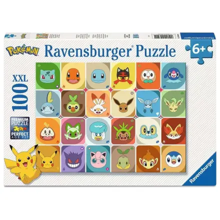 Pokémon Detské Puzzle Pokémon Faces (100 kusov XXL) produktová fotografia