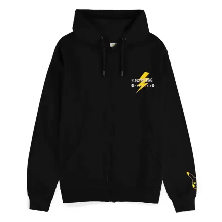 Pokémon Zipper Hoodie mikina Pikachu Electrifying Line-art termékfotója