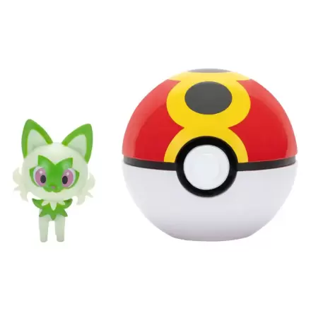 Pokémon Clip'n'Go Poké Loptičky Sprigatito & Repeat Ball produktová fotografia