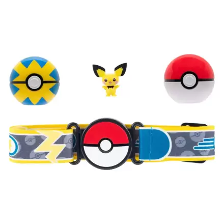 Pokémon Clip'n'Go Poké Ball opasková súprava Poké Ball, Quick Ball & Pichu produktová fotografia
