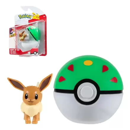 Pokémon Clip'n'Go Poké loptičky Eevee #4 & Friend Ball produktová fotografia
