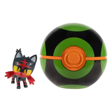 Pokémon Clip'n'Go Poké loptičky Litten & Dusk Ball produktová fotografia