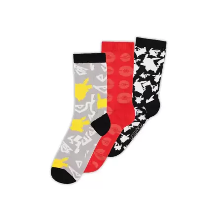 Pokémon Socks 3-balenie ponožiek 43-46 termékfotója