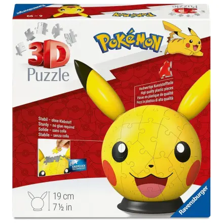 Pokemon Pikachu 3D puzzle guľa produktová fotografia