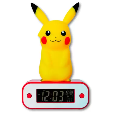 Budík Pokémon Light Pikachu 22 cm termékfotója