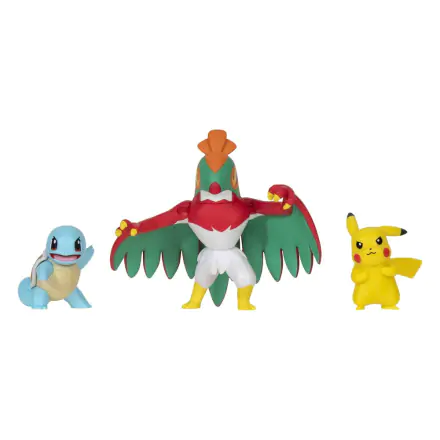 Pokémon Select Battle figúrka Pikachu, Squirtle, Hawlucha 7,5 cm produktová fotografia